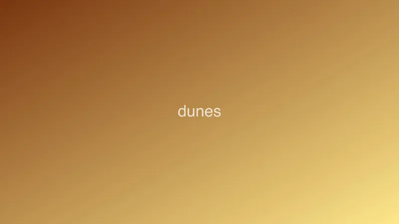 dunes