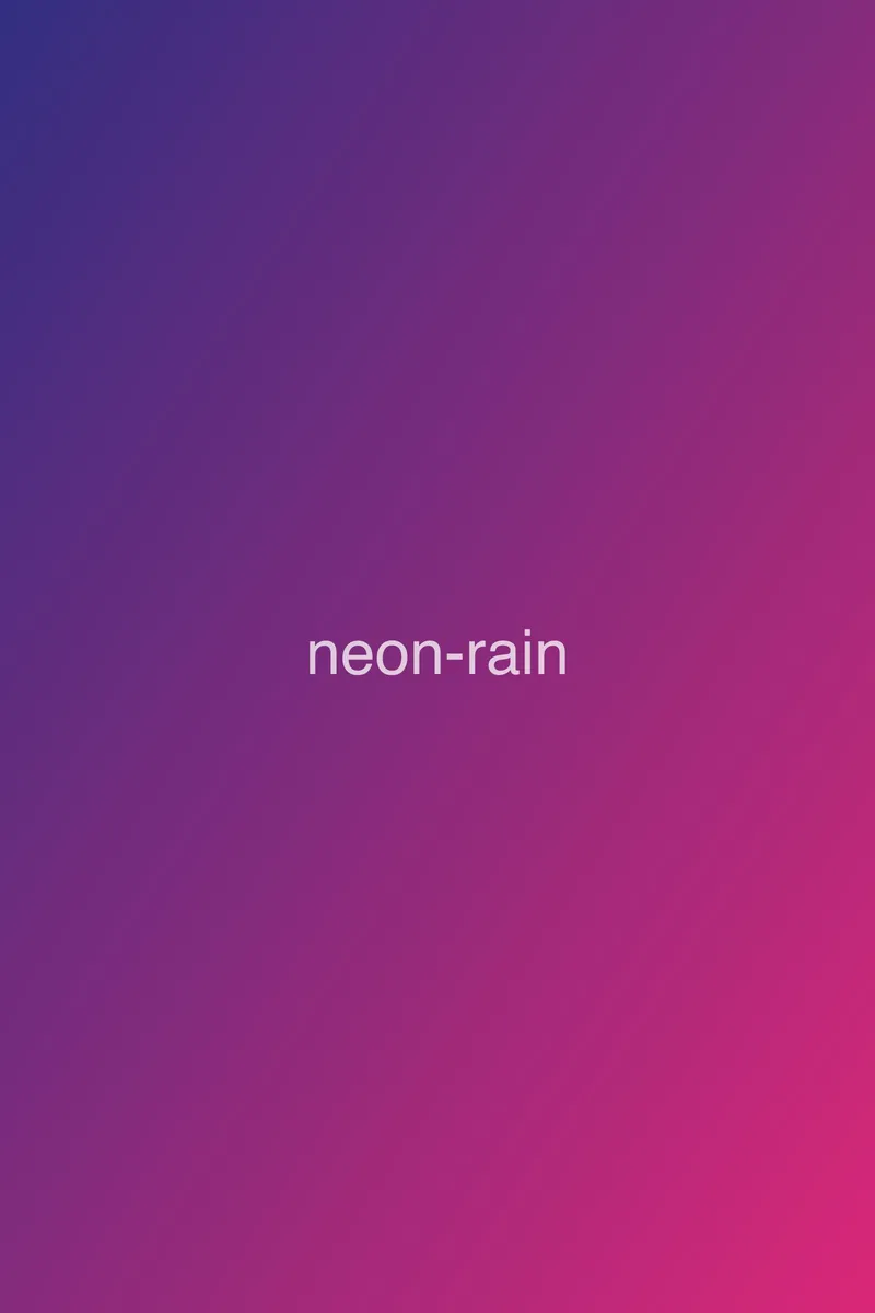 neon rain