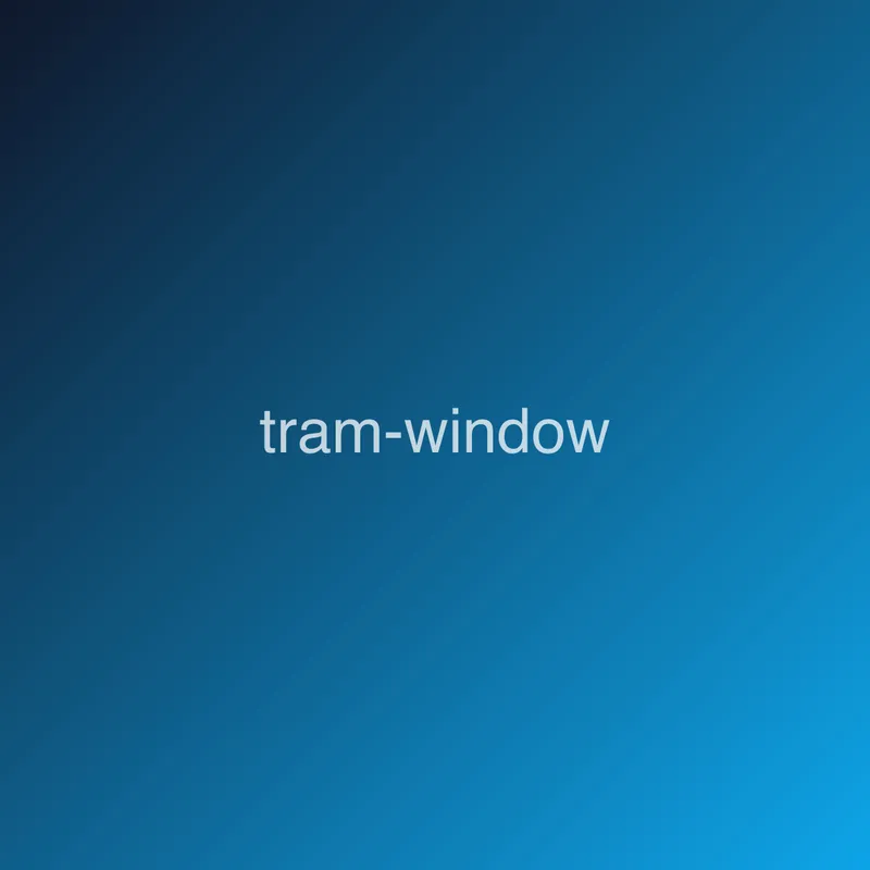 tram window